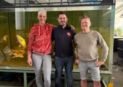 Zu Besuch bei unserem Großhändler Matthew von Japan Koi Service Europe Lenz Koi